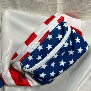 American flag adjustable fanny pack